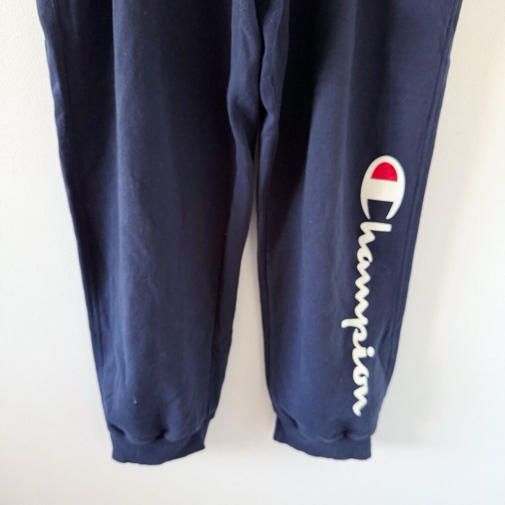 READ Champion Sweatpants 4XB Navy Blue Joggers Spell Out Logo Tapered Big Tall - Picture 16 of 16